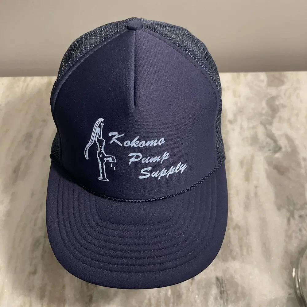 KOKOMO Pump Supply hat Navy Blue adjustable Snap-back cap
